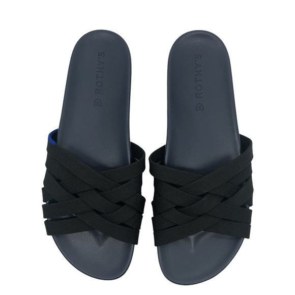 Rothy’s Slide in Black Women’s Size 8‎ New - Picture 2 of 8